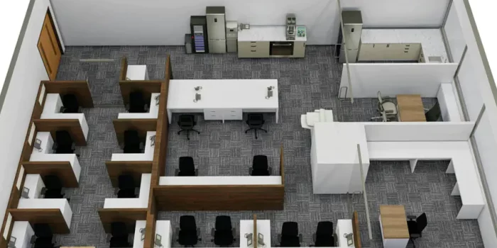 office floor planning 3d cad designing Office Furniture installation vancouver